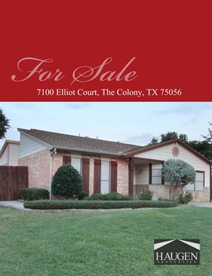 Haugen Properties - 7100 Elliot Court, The Colony, TX 75056