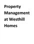 Property Management at Westhill Homes