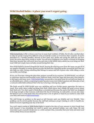 Wild Orchid Subic: A place you won’t regret going