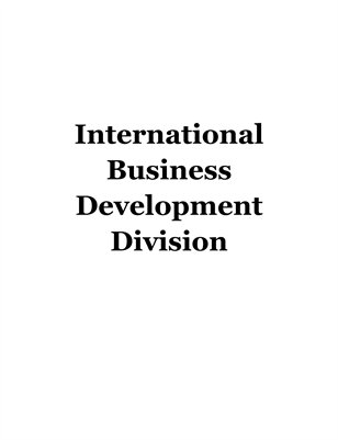 International Business Development Division