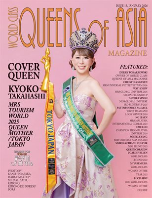 World Class Queens of Asia Magazine, Issue 13,  Kyoko Takahashi