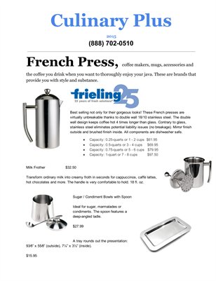 2015 Culinary Plus Catalog