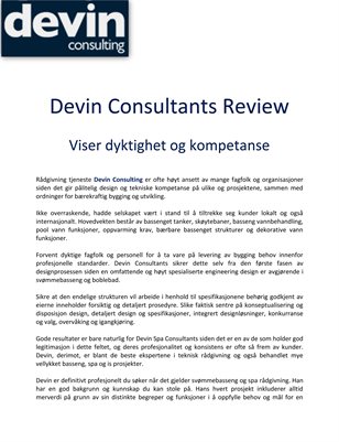 Devin Consulting Review: Viser dyktighet og kompetanse