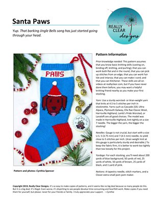 Santa Paws Christmas Stocking