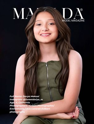 Matilda Model Magazine Preteen Weekly Issue Dec 2025 Darya Makooi