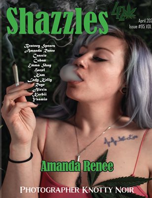 Shazzles 420 Issue #95 VOL 1 Cover Model Amanda Renee.