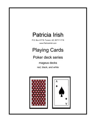 022 Patricia Irish Playing Cards mageus decks black, red, white 1