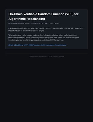 On-Chain Verifiable Random Function (VRF) for Algorithmic Rebalancing