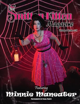 Smitten Kitten Pinup Magazine Cover 2 Minnie Maneater October 2024 Volume 3 Issue 37