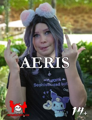 Aeris - Petite Aussie Blonde Preteen Tween Cosplays as Kuromi and Flips the Bird and Her Tongue to Her Jealous Fans