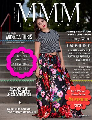 Juniors June Monthly "Flowers & Stripes" 