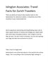 Islington Associates: Travel Facts for Zurich Travelers
