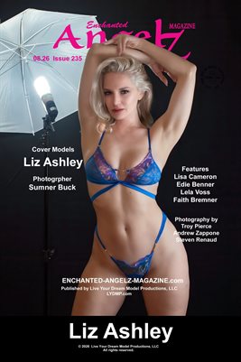 ENCHANTED ANGELZ MAGAZINE COVER POSTER - Cover Model Liz Ashley - August 2026