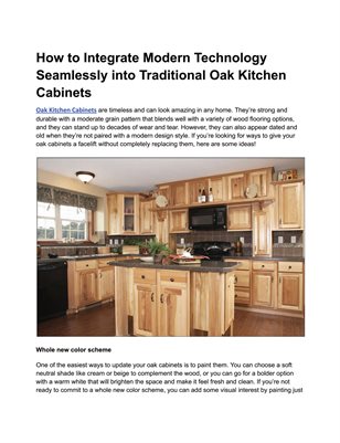 Oak Kitchen Cabinets Dubai