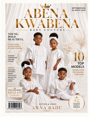 Abena & Kwabena Baby Couture Fashion Magazine September Issue