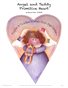 Angel and Teddy Primitive Heart Painting Pattern by Sharon Chinn SC00108