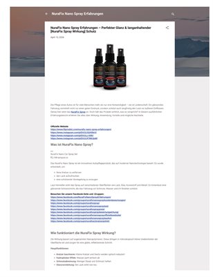 NuraFix Nano Spray Erfahrungen – Perfekter Glanz & langanhaltender [NuraFix Spray Wirkung] Schutz