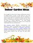Indoor Garden Ideas