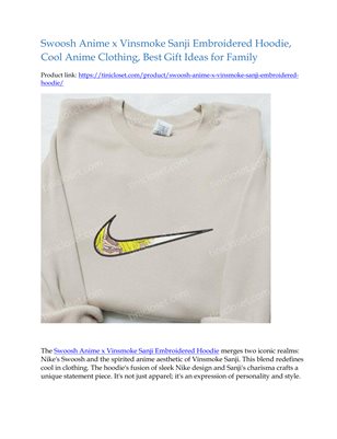 Swoosh Anime x Vinsmoke Sanji Embroidered