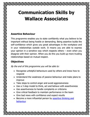Communication Skills by  Wallace Associates