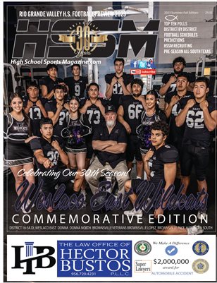 2023 HSSM Football Preview Weslaco East HS Commemorative Edition