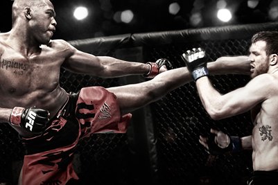 Jon Jones vs Ryan Bader 12x18 Poster