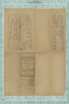 1852 Deed, Burgess to Clark, Miami County, Ohio 