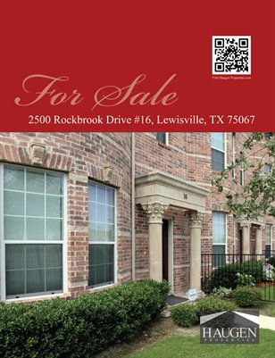  Haugen Properties -2500 Rockbrook, Drive #16 Lewisville, TX 75067 