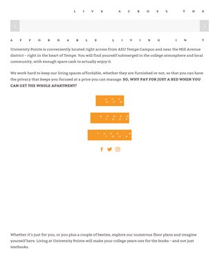 University Housing in Tempe