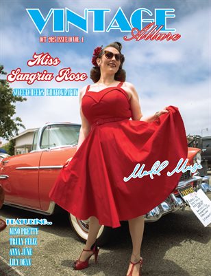 VINTAGE ALLURE MODEL MUSE ISSUE 10 VOL 4 COVER MODEL MISS SANGRIA ROSE
