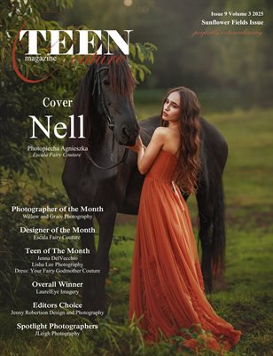 Teen Couture Magazine September Sunflower Fields Issue 9 Volume 3 2025