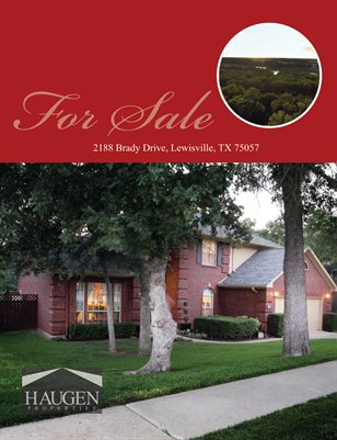 2188 Brady Drive, Lewisville, TX 75057 - Haugen Properties