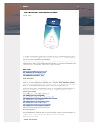 Levium Price – Feel Lighter, Think Clearer, Live Better