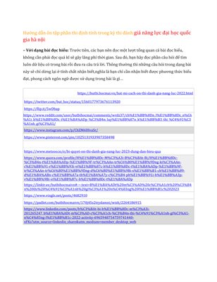 chỉ dẫn ôn tập phần thi định tính trong kỳ thi đánh giá năng lực đại học đất nước hà nội: