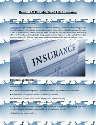 Benefits & Drawbacks of Life Insurance