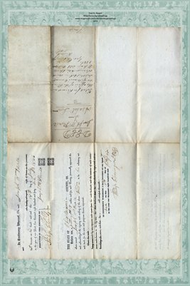 1846 Deed between Joseph Powell & Asahel Low in Miami County, Ohio