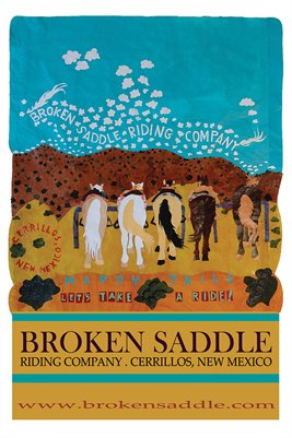 Broken Saddle Riding Company Poster (with White Border)