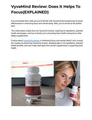 Vyvamind Reviews