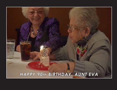 Aunt Eva's 90th Birthday Book