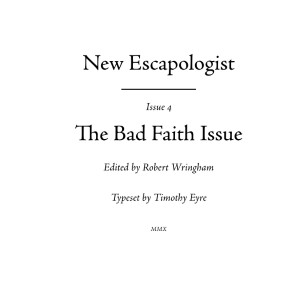 New Escapologist Issue 4