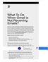 Gmail not receiving emails?