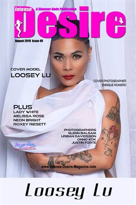 INTENSE DESIRE MAGAZINE COVER POSTER - Cover Model Loosey Lu - August 2019