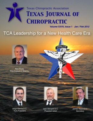 Texas Journal of Chiropractic, Jan/Feb 2012