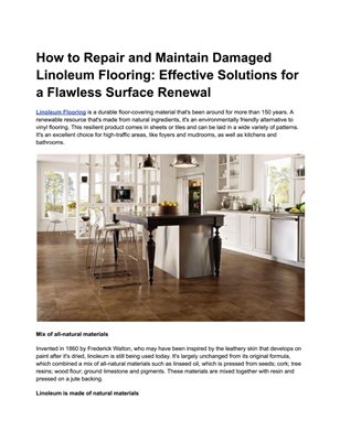 Linoleum Flooring Dubai