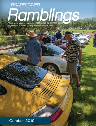 Roadrunner Ramblings, October 2019