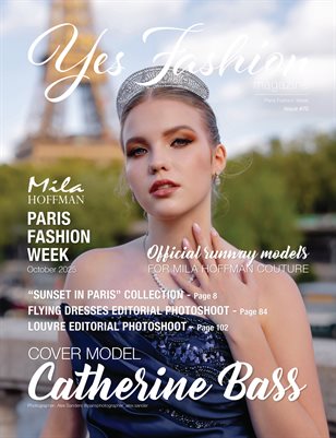 YES FASHION MAGAZINE, Issue #70 v4, Paris Fashion Week, Mila Hoffman Couture, October 2025