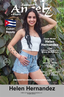 ENCHANTED ANGELZ MAGAZINE COVER POSTER - Cover Model Helen Hernandez - February 2026