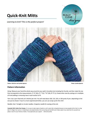 Quick-Knit Mitts