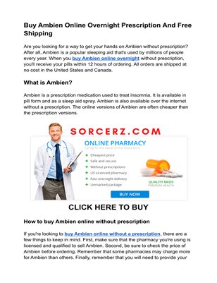 Buy ambien online no rx