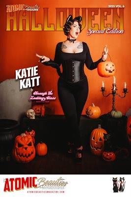 Atomic Beauties Magazine: Halloween Special Edition 2025 Vol 6 - Katie Katt Cover Poster